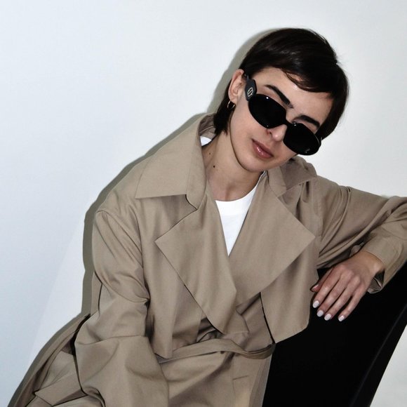 FINAL PRICE NEW DIOR DiorBobby R2U 10A0 SHINY BLACK / SMOKE SUNGLASSES - Picture 3 of 12